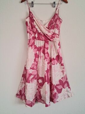 Trina Turk Silk Pink Floral Sundress